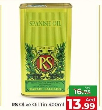 Al Madina Hypermarket RS olive oil tin 400ML offer