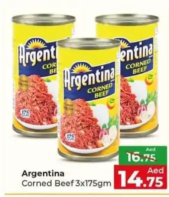 Al Madina Hypermarket Argentina corned beef 3x175GM offer