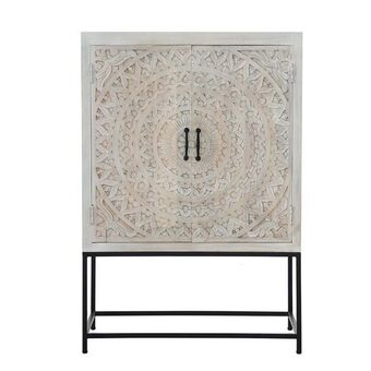 Homes R Us Chennai tall cabinet, limewash offer