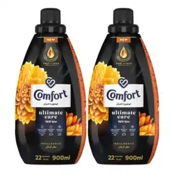 Lulu Hypermarket Comfort ultimate care concentrated fabric softener indulgence 2 x 900ml offer