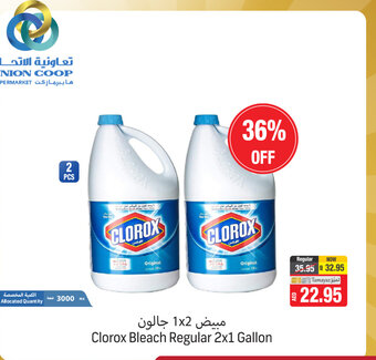 Union Coop Clorox Bleach Regular 2x1 Gallon offer