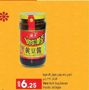 Lulu Hypermarket Yes Hot Soy Bean Paste 340gm offer