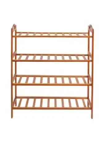 Noon 4-tier shoe rack organizer natural bamboo 49x67x23.5cm offer