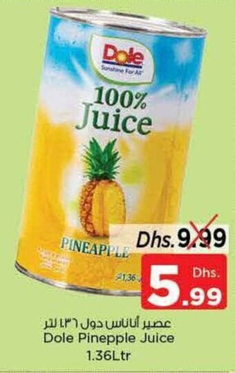 Nesto Dole Pineapple Juice 1.36Ltr offer