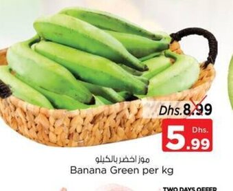 Nesto Banana Green Per Kg offer