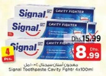 Nesto Signal Toothpaste Cavity Fighter 4x100ml offer