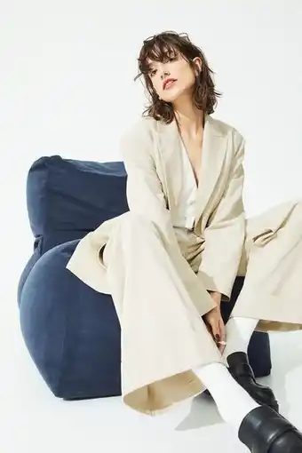 H&M Wide lyocell-blend trousers offer