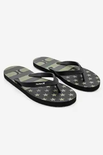 Brands For Less Men printed slip-on slippers, black/olive offer