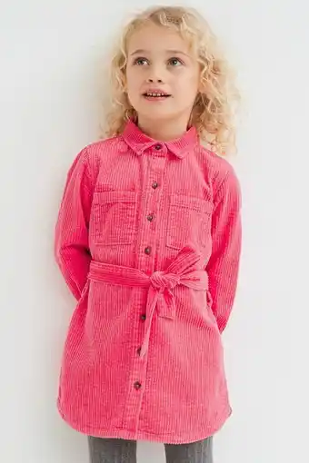 H&M Corduroy shirt dress offer
