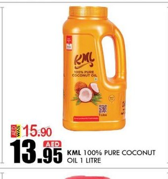 KM Trading Kml 100% pure coconut oil 1 litre offer