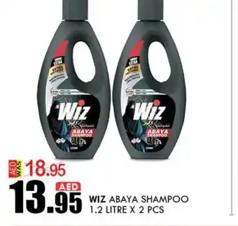KM Trading Wiz abaya shampoo 1.2litre x 2pcs offer