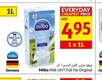 Viva Milba milk UHT full fat original 1L offer