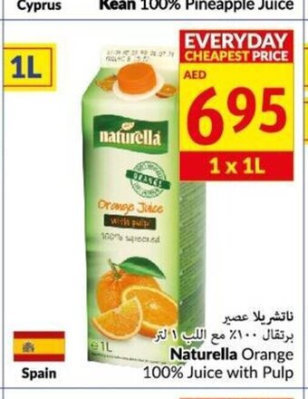 Viva Naturella orange 100% juice with pulp 1L offer