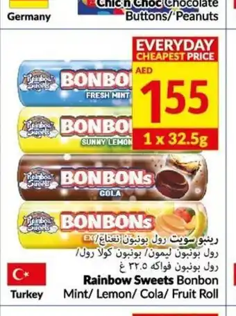 Viva Rainbow sweets bonbon mint/lemon/cola/fruit roll offer