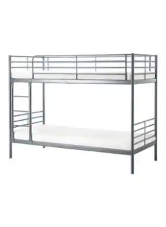 Noon Single bunk bed with mattress silver offer