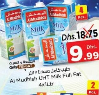 Nesto Al mudhish UHT milk full fat 4x1ltr offer