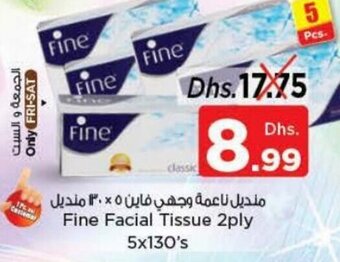 Nesto Fine facial tissue 2ply 5x130's offer