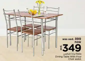 Nesto Dining Table With Four Chair asstd. offer