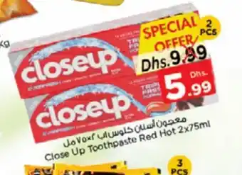 Nesto Close Up Toothpaste Red Hot 2Pcs 2x75ml offer