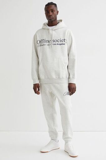 H&M Relaxed fit printed hoodie offer