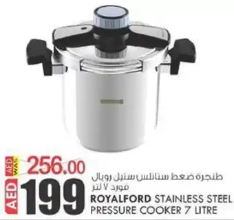 KM Trading RoyalFord Stainless Steel Pressure Cooker 7 Litre offer