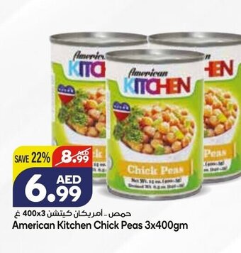 Almaya supermarket American kitchen chick peas 3x400gm offer