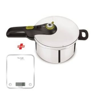 Lulu Hypermarket Tefal secure neo pressure cooker 8ltr + kitchen scale optis offer