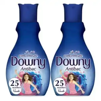 Lulu Hypermarket Downy concentrate fabric softener antibac dual pack 2 x 1litre  offer
