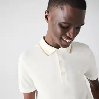 Lacoste Men’s lacoste slim fit striped collar cotton piqué polo offer