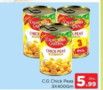 Nesto California Garden Chick Peas 3x400Gm offer