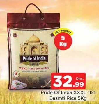 Nesto Pride Of India XXXL 1121 Basmati Rice 5Kg offer