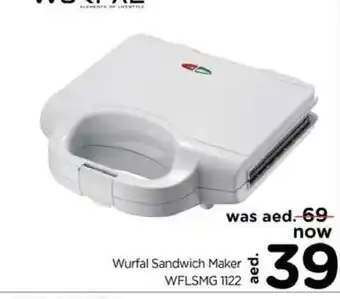 Nesto Wurfal Sandwich Maker WFLSMG 1122 offer
