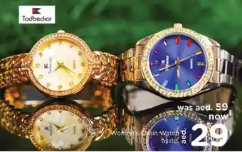 Nesto Todbeckar Womens Chain Watch Asstd offer