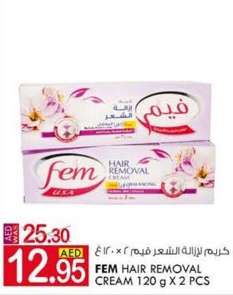 KM Trading FEM Hair Removal Cream 120gx2pcs offer