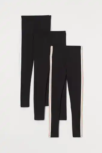 H&M 3-pack cotton leggings offer