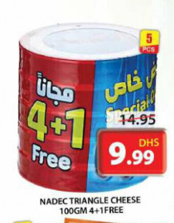Grand Hyper Market Nadec Triangle Cheese 100gm 4+1Free offer