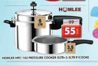 Grand Hyper Market Homlee HPC-102 Pressure Cooker 5Ltr+3.5Ltr P/Cooke offer