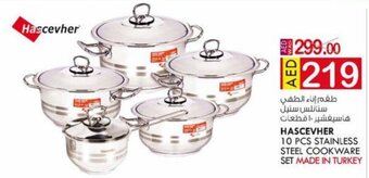 KM Trading Hascevher 10 pcs Stainless Steel Cookware Set offer