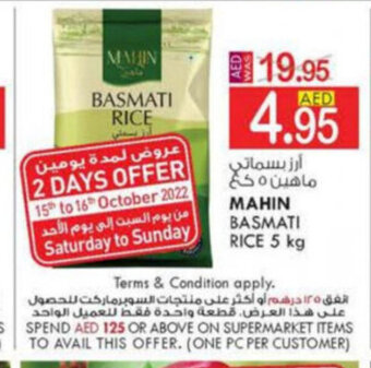 KM Trading Mahin Basmati Rice 5Kg offer