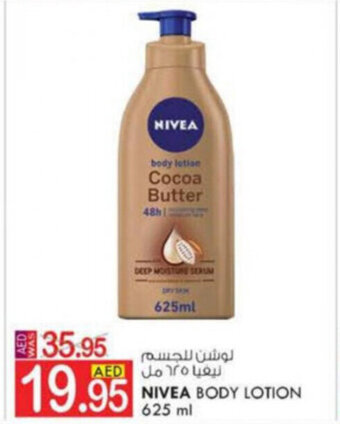 KM Trading Nivea Body Lotion 625ml offer