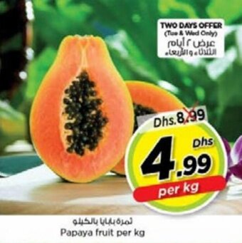 Nesto Papaya fruit per kg offer