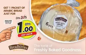 Nesto Breadberries Arabic Bread Large offer