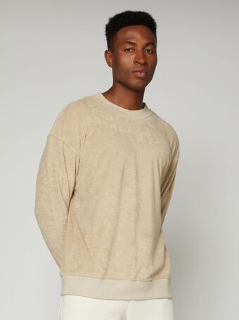 Towel terry sweatshirt