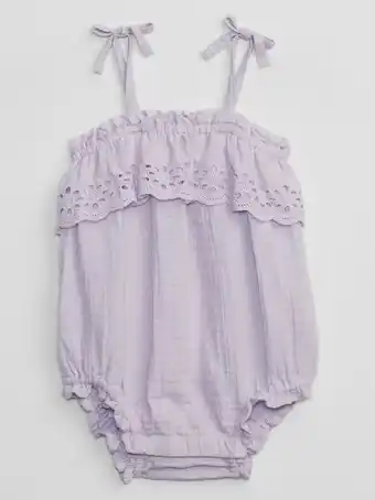 GAP Baby crinkle gauze shorty one-piece offer