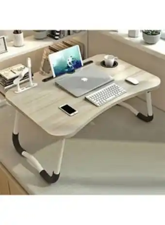 Noon Portable multi-purpose foldable tablet laptop table lap desk with 4 port usb charging dock for bed sofa couch working reading offer