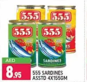 Shaklan 555 Sardines asstd 4x155gm offer