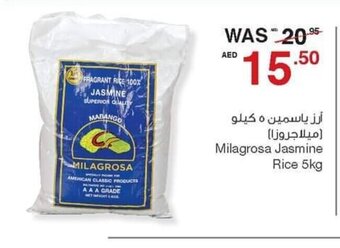 Abu Dhabi Coop Milagrosa Jasmine Rice 5Kg offer