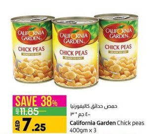 Lulu Hypermarket California Garden Chick Peas 400gm x 3 offer