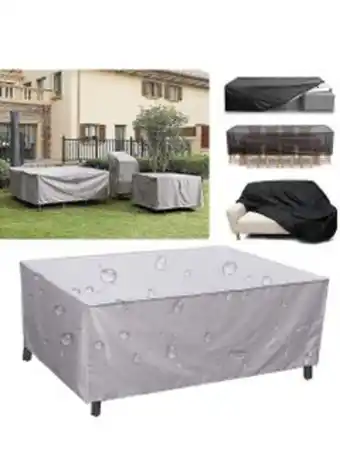 Noon Waterproof anti-uv garden patio furniture covers silver 315x160x74cm offer