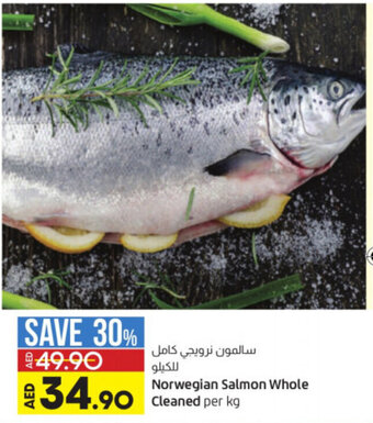 Lulu Hypermarket Norwegian Salmon Whole Cleaned per kg offer